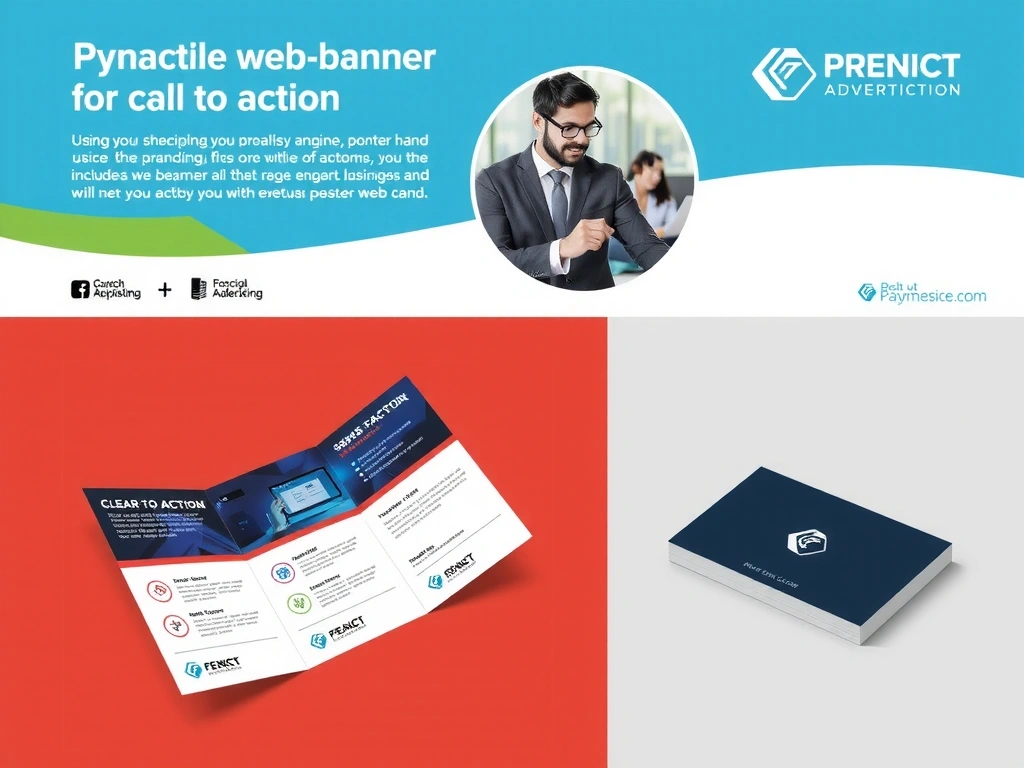 Příklady poutavých bannerů a tiskových materiálů