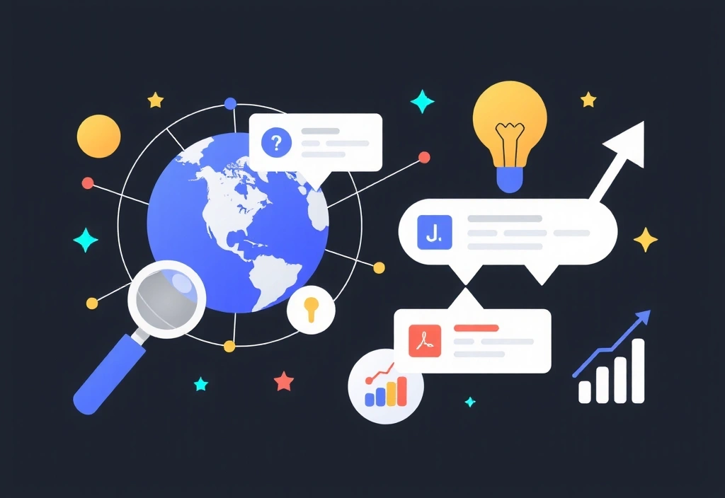 Ilustrace globálního digitálního dosahu a marketingu