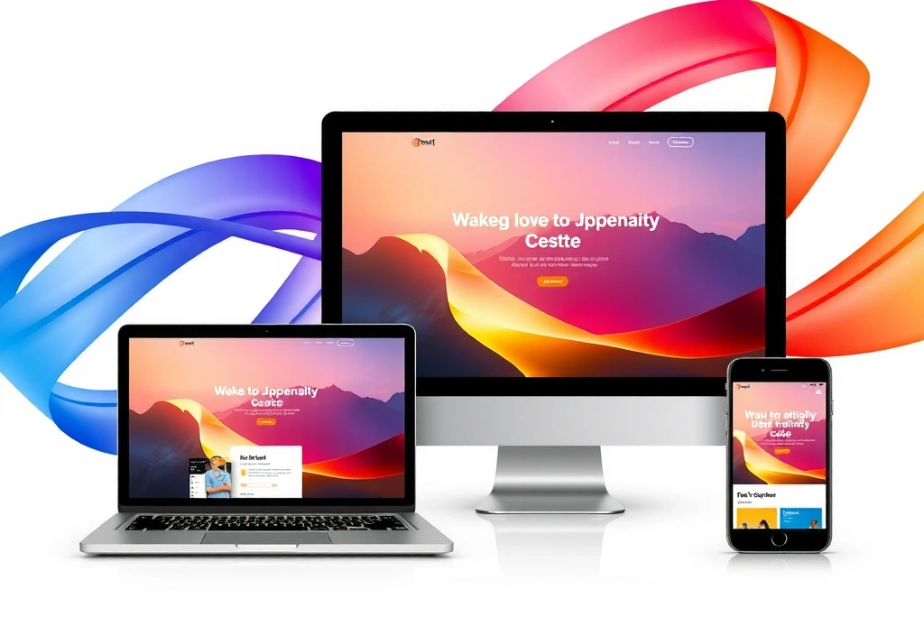 Moderní webdesign a vývoj s prvky UX/UI a responzivním zobrazením na různých zařízeních