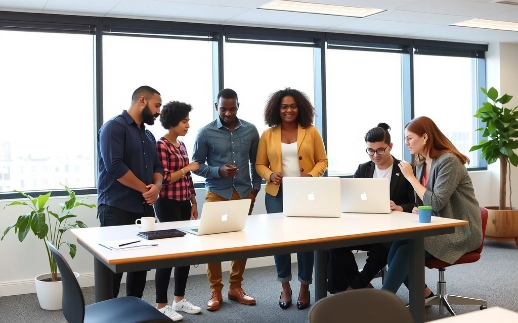 Tým pixelprime diskutuje o strategii webového designu a vývoje