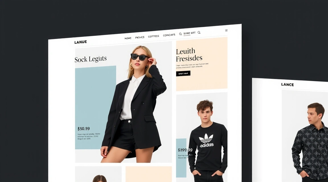 Náhled projektu: E-commerce web pro módní značku